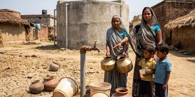 Janjal Water Scheme: करोड़ों की नल-जल योजना बनी शोपीस, दो साल बाद भी घरों तक नहीं पहुंचा पानी